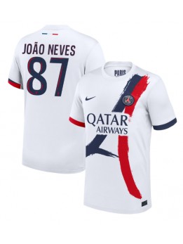 Paris Saint-Germain Joao Neves #87 Auswärtstrikot 2024-25 Kurzarm